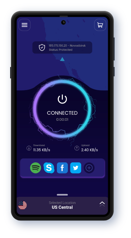VPN connected in Android Mobile